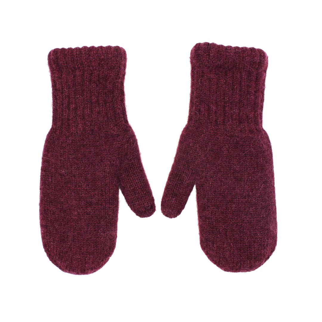 Boucle Lined Alpaca Mittens