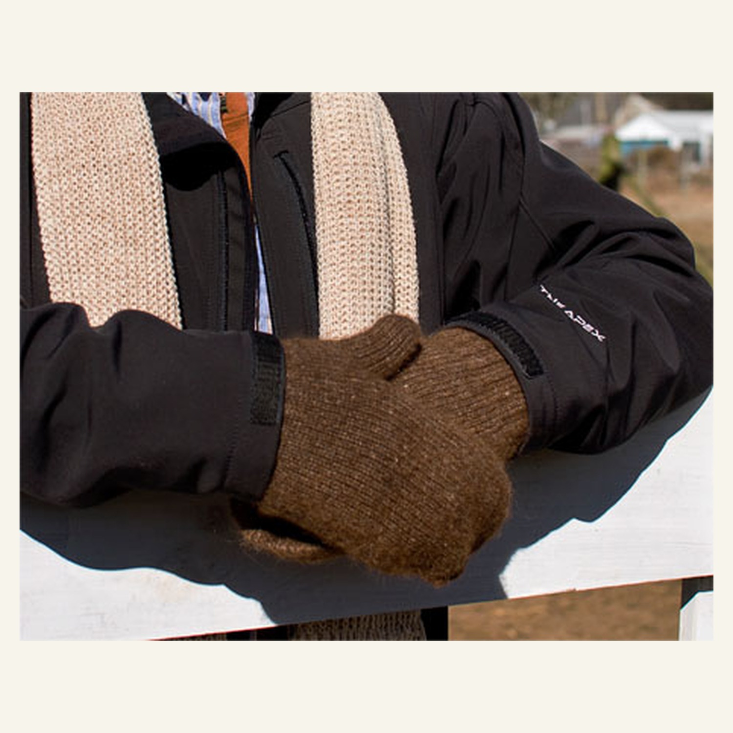 Boucle Lined Alpaca Mittens