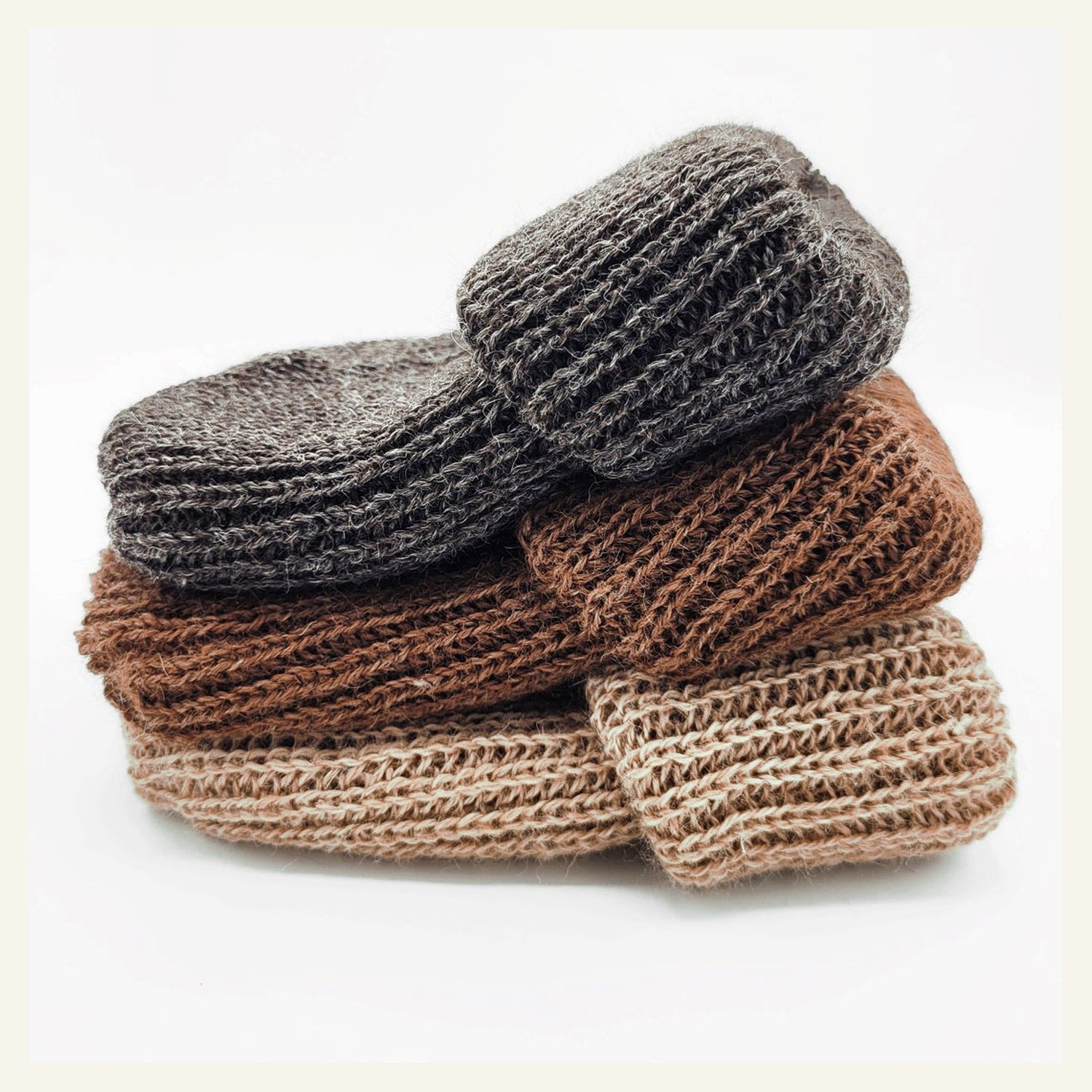 Cardigan Knit Alpaca Beanie