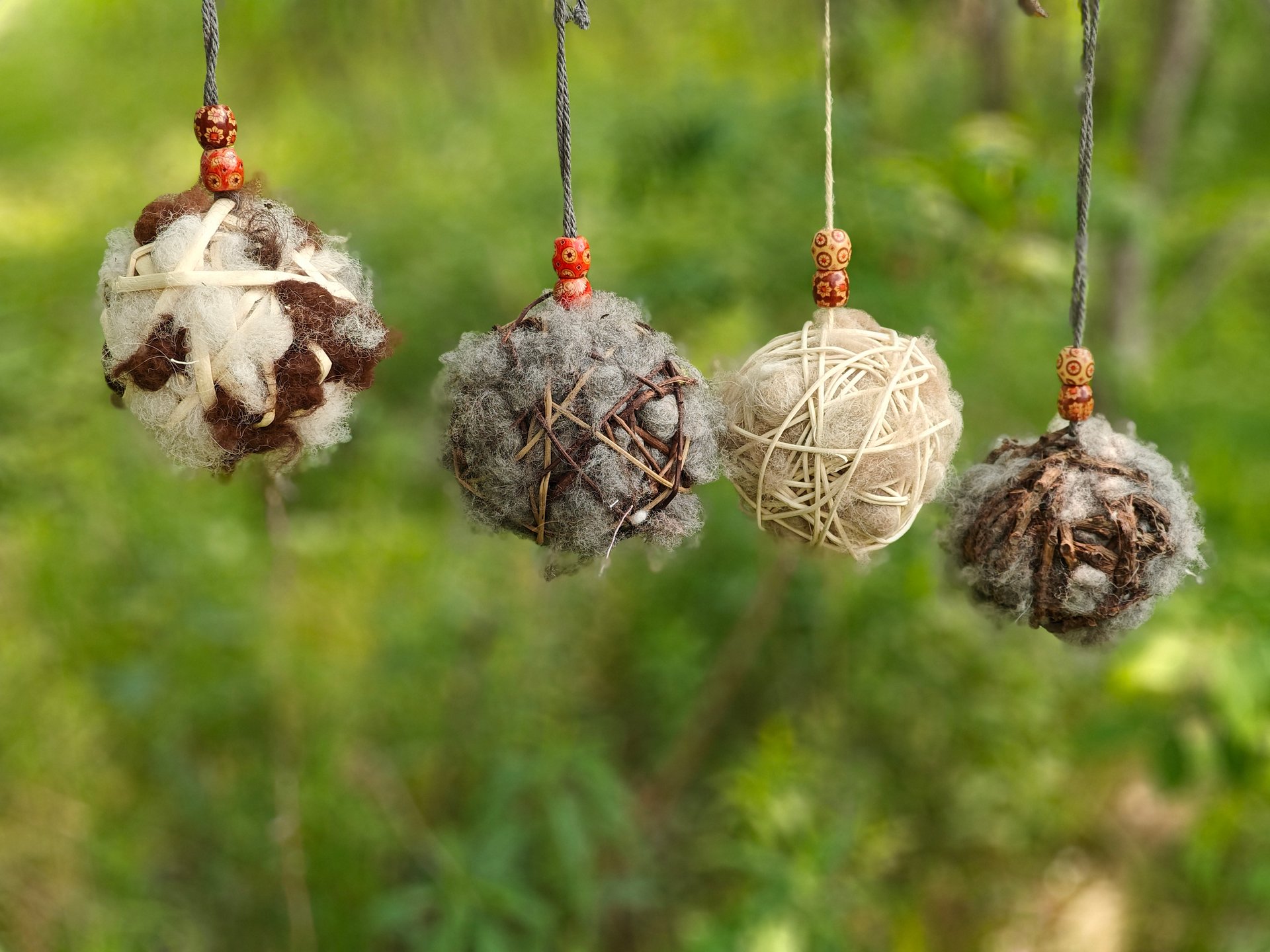 Alpaca Fiber Bird Nesting Balls