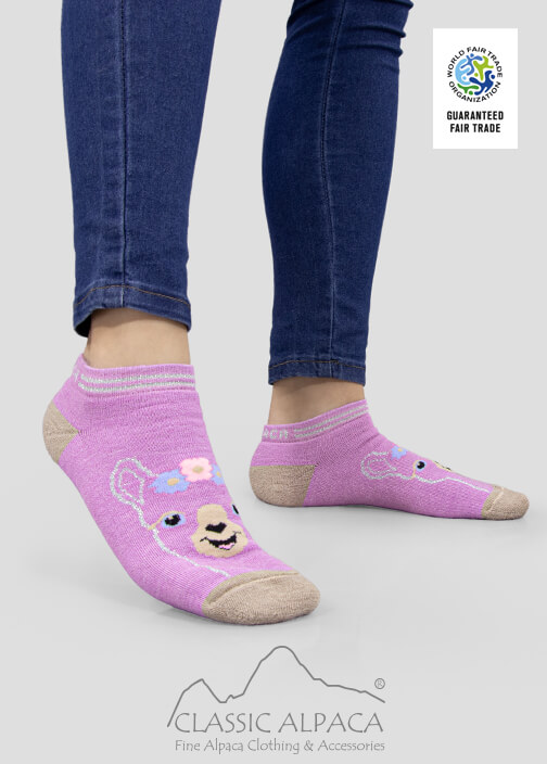 Premium Alpaca Ankle Face Socks