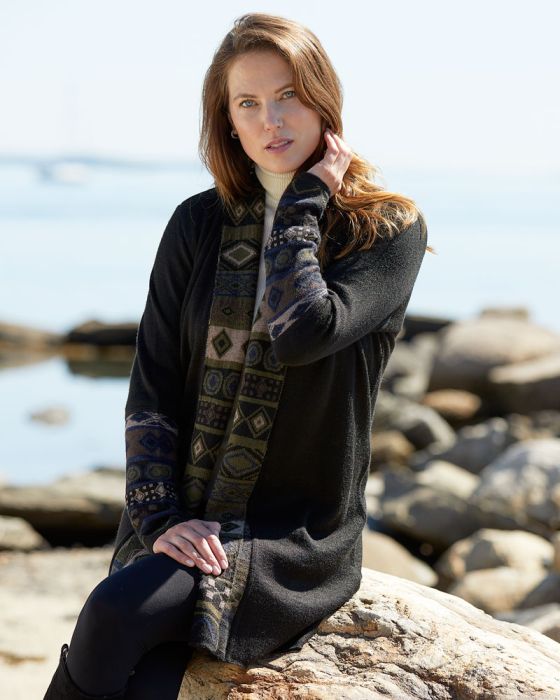 Emerald Diamond Alpaca Cardigan