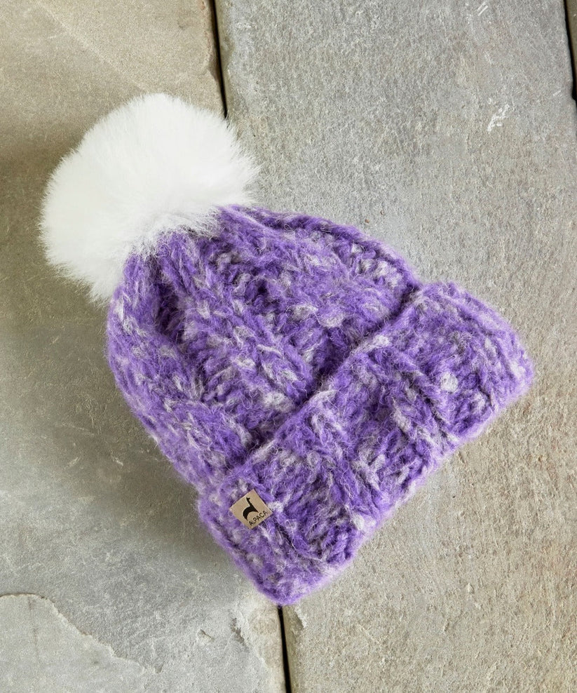 Marshmallow Trenza Hat