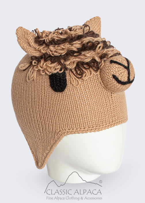 Cute Alpaca Hat with Ear Flaps