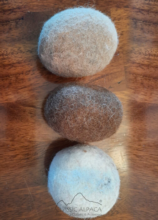 Felted Alpaca Dryer Balls