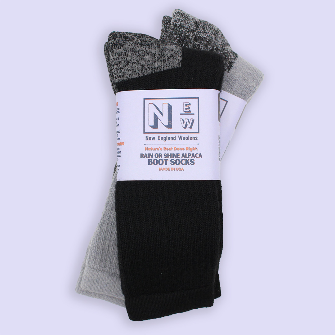 N.E.W. Rain or Shine Alpaca Boot Socks