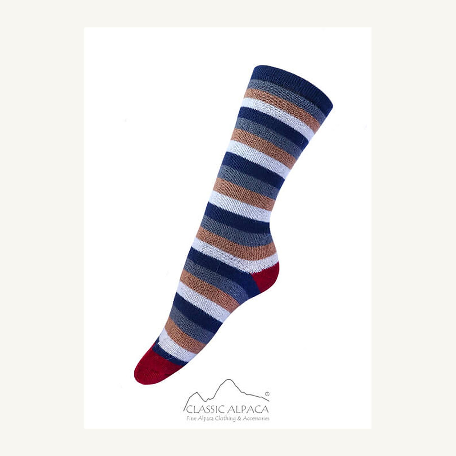 Premium Alpaca Colors Striped Socks