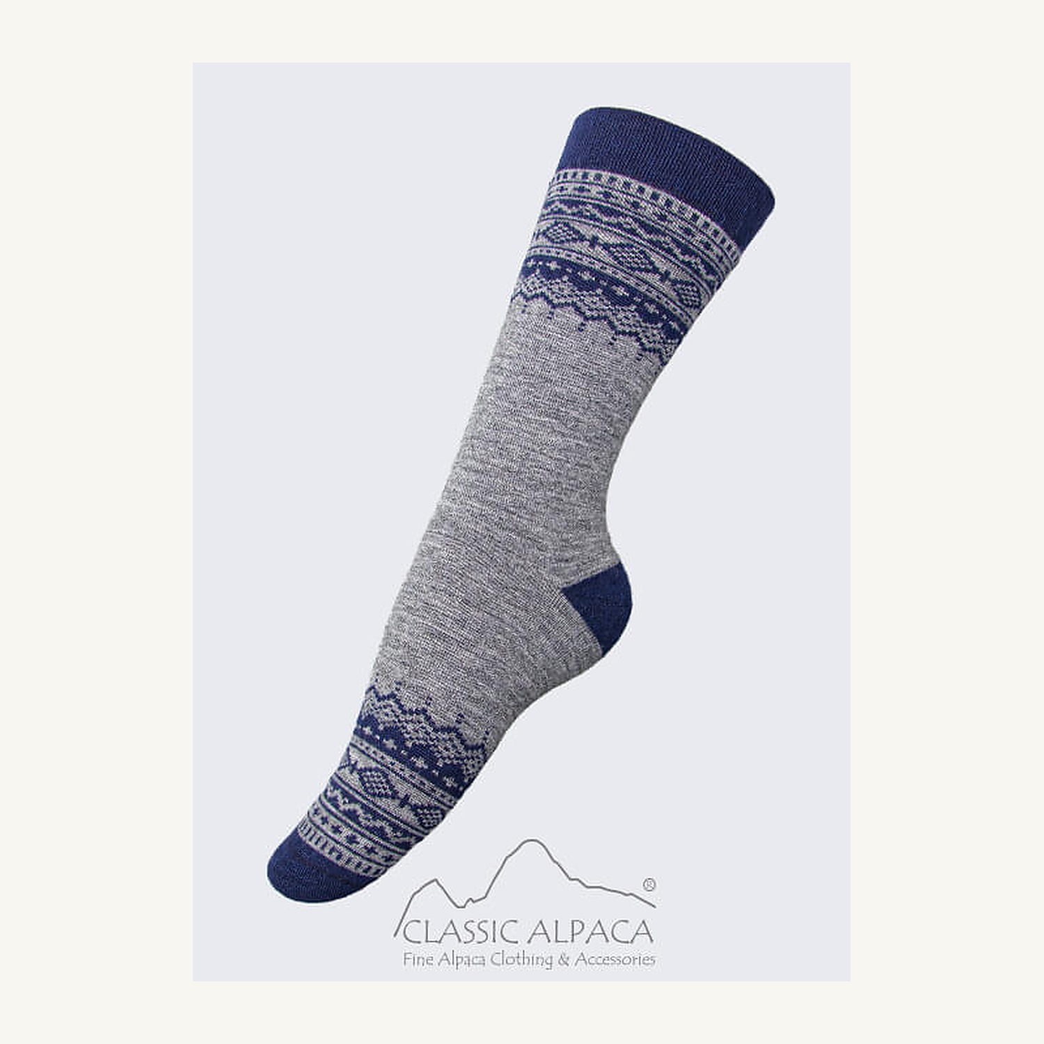 Premium Alpaca Fair Isle Socks
