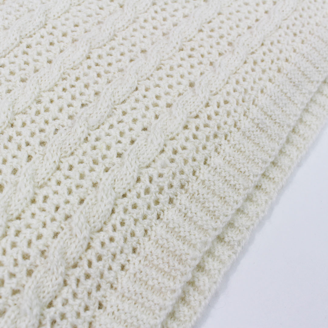 Cable and Lace Scarf